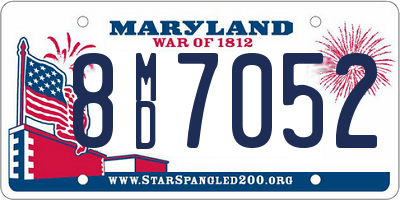 MD license plate 8MD7052