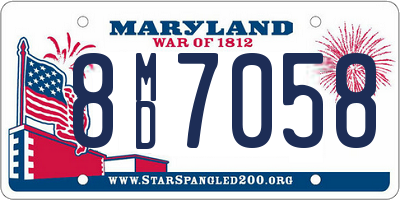MD license plate 8MD7058
