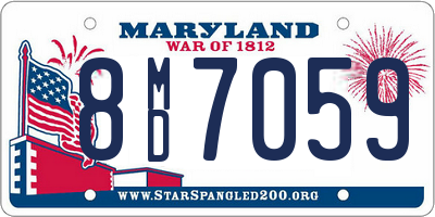 MD license plate 8MD7059
