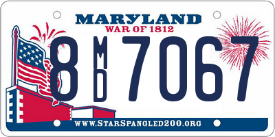 MD license plate 8MD7067