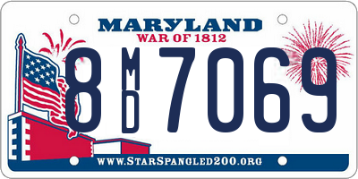 MD license plate 8MD7069