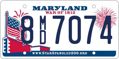 MD license plate 8MD7074