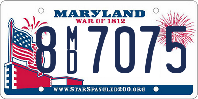 MD license plate 8MD7075