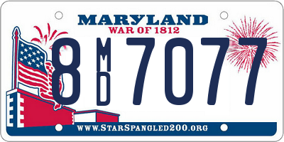 MD license plate 8MD7077