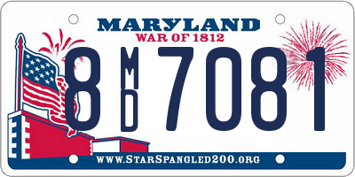 MD license plate 8MD7081