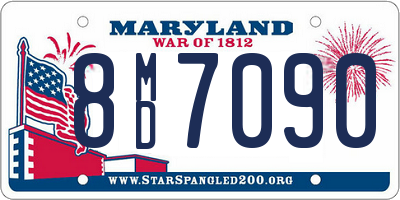 MD license plate 8MD7090