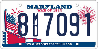 MD license plate 8MD7091