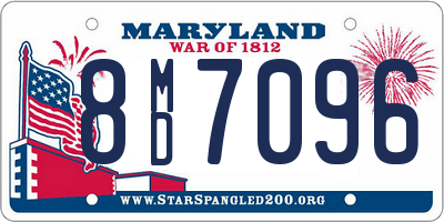 MD license plate 8MD7096