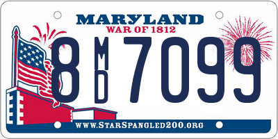 MD license plate 8MD7099