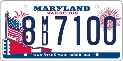 MD license plate 8MD7100