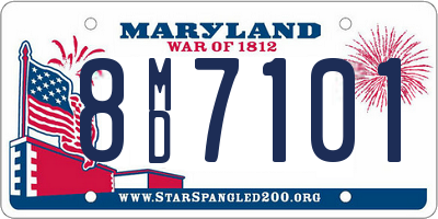 MD license plate 8MD7101