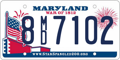 MD license plate 8MD7102