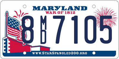 MD license plate 8MD7105