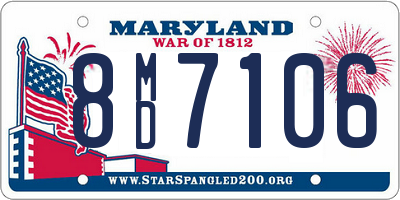 MD license plate 8MD7106