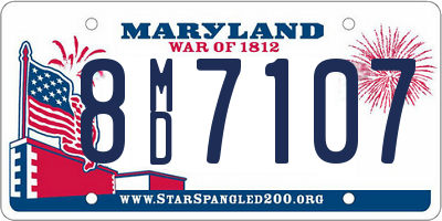 MD license plate 8MD7107