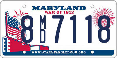 MD license plate 8MD7118