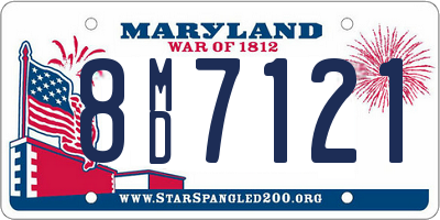 MD license plate 8MD7121