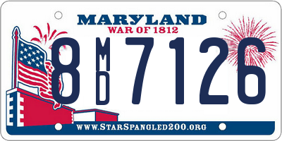 MD license plate 8MD7126