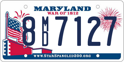 MD license plate 8MD7127