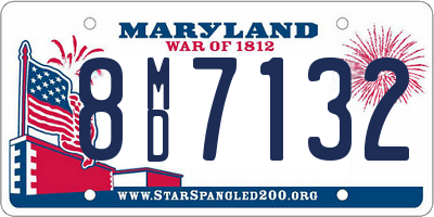 MD license plate 8MD7132