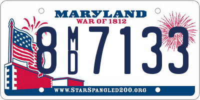 MD license plate 8MD7133