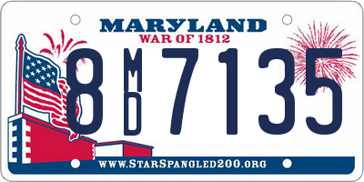 MD license plate 8MD7135
