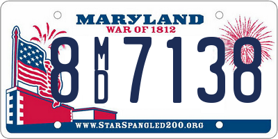 MD license plate 8MD7138