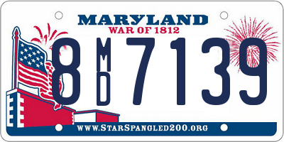 MD license plate 8MD7139