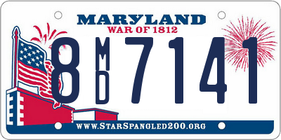 MD license plate 8MD7141