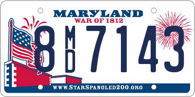MD license plate 8MD7143