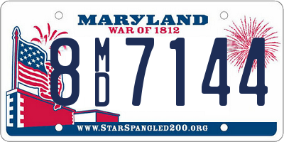 MD license plate 8MD7144