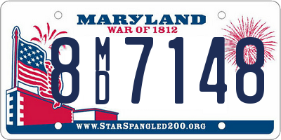 MD license plate 8MD7148