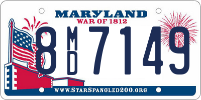 MD license plate 8MD7149