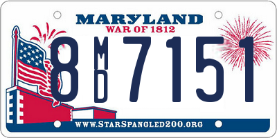 MD license plate 8MD7151