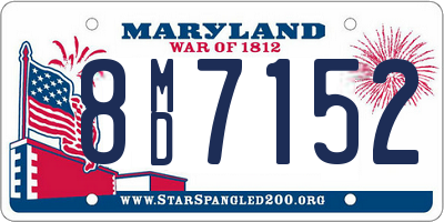 MD license plate 8MD7152