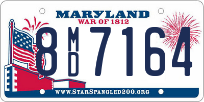 MD license plate 8MD7164