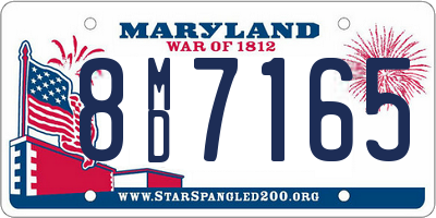 MD license plate 8MD7165