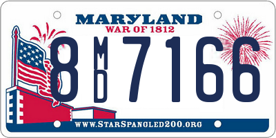 MD license plate 8MD7166