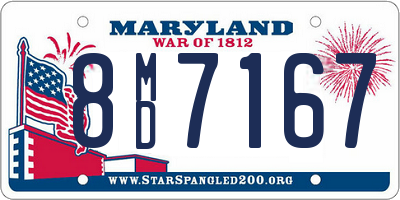 MD license plate 8MD7167