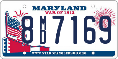 MD license plate 8MD7169