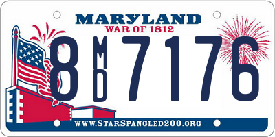 MD license plate 8MD7176