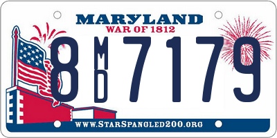 MD license plate 8MD7179