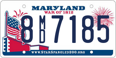 MD license plate 8MD7185