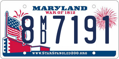 MD license plate 8MD7191