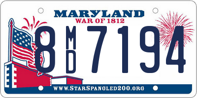 MD license plate 8MD7194