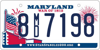 MD license plate 8MD7198