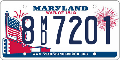 MD license plate 8MD7201