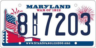 MD license plate 8MD7203