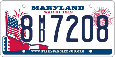 MD license plate 8MD7208