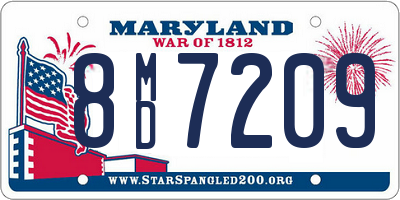 MD license plate 8MD7209